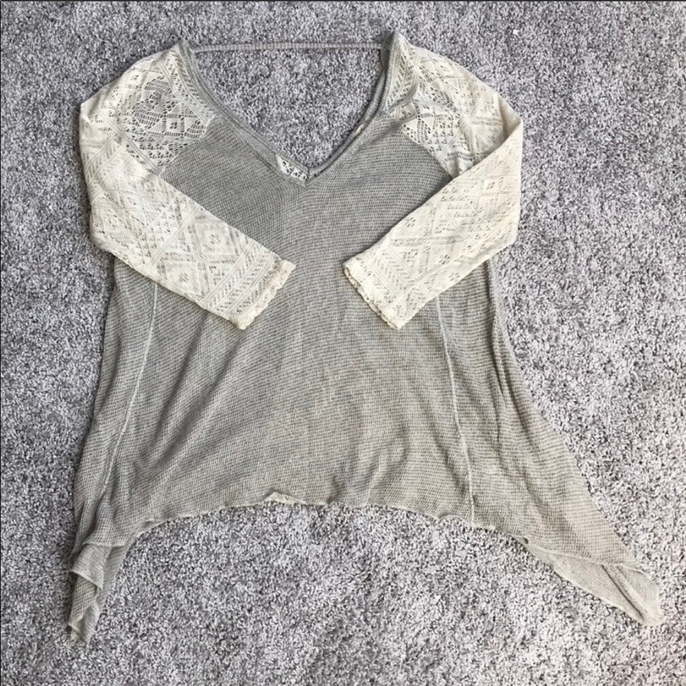 Hollister Crochet V-Neck Top